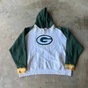 2000s NFL gridiron Green Bay Packers Hoodie quarter zip Men size XXL